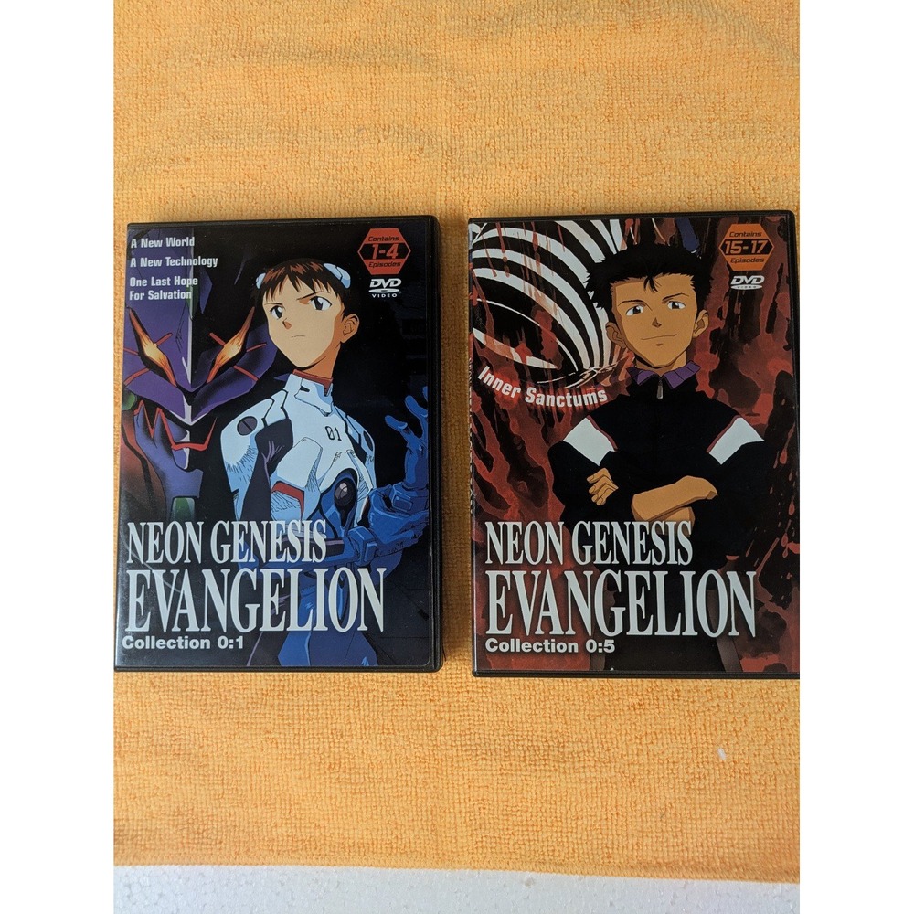 Neon Genesis Evangelion DVD Collection 0:1 and 0:5 ADV Films Anime Bundle